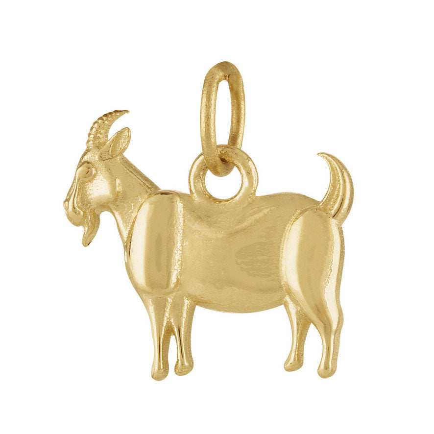 Goat 14K Gold Charm